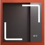 Зеркало для ванной Bayro Edge 600x600 LED touch