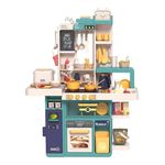 Bucătărie și veselă de jucărie BeiBe Good Good Spray Kitchen 81pcs 93cm (889-271)