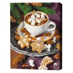 Картина по номерам BrushMe BS52779FC 40*50 сm (fără cutie) Cacao cu zăpada
