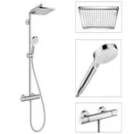 Sistema de  dushansgrohe Crometta E Showerpipe 240 1jet  cu termostat