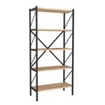 Офисный стеллаж Fabulous Shelves Metal 5 секции Pine/Black