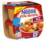 Nestle пюре овощи-говядина бургиньон, 2х200гр, (12+)