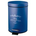 Coș de gunoi Bisk 07501 cu pedala 3L NICEA, albastru