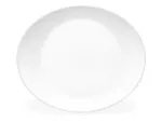 Platou oval 31.5X26cm White Moon, opalglass