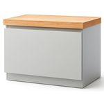 Полка для обуви Fabrik Home Hardy 622x440x403 (для прихожей) Белый/Светло-серый мат