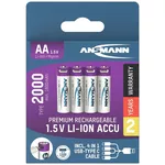 Аккумулятор Ansmann 1312-0036 Li-Ion AA 2000 (1800 mAh) 4p. blister