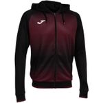 Îmbrăcăminte sport Joma Tiger V Zip-Up Hoodie Black Burgundy (L) 103236.115