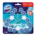 Odorezant toaletă Domestos Power 5 Ocean, 3 buc. x 55 gr.