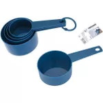 Чаша мерная Fackelmann 45244 Набор мерных емкостей с ручкой Elemental 4шт, пластик