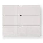 Комод Fabrik Home Hardy 3 ящика (1100x910x390) Белый ясень/Белый глянец