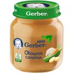 Gerber пюре овощной салатик, 5+мес. 130г