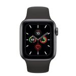 Apple Watch Series 5 40mm/Space Grey Aluminium Case With Black Sport Band, MWV82 GPS