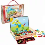 Puzzle Hape E1631 Set de joc Valiza cu magneți