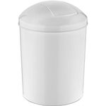 Урна для мусора Rulopak 603201 cu capac rotabil 15 l plastic alb