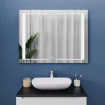 Oglindă baie Bayro Sirius 1000x800 LED 3C touch c подогревом, часами и термометром