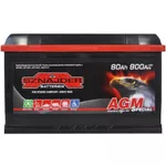 Автомобильный аккумулятор Sznajder 58002 80Ah SPECIAL AGM-NEW 800А