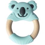 Игрушка-прорезыватель Bibipals Teething Ring Koala, Mint and Charcoal