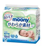 Салфетки влажные для новорожденных Moony (3x80 шт)