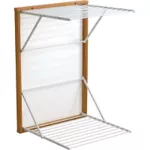 Сушилка для белья Arredamenti Italia Koral, настенная, вишневое дерево