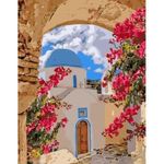 Картина по номерам Strateg 57257 Strazile din Santorini 40x50cm