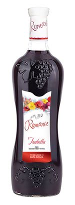 Basavin Romance Isabella, vin roșu demidulce, 0.75 L