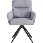 Scaun Interdepo LEO Светло-серый, Chenille chair