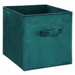 Короб для хранения 5five 55770 Cutie textil 31x31x31cm cu maner, bleu marin, velur
