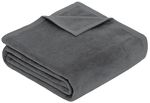 Textile de casă Ibena 3560/816 Uni Decke Porto Dark grey