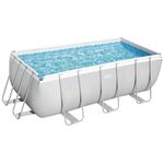 Piscină cu cadru Bestway 56457BW Power Steel 412x201x122cm, 8124L, carcas metal (pompa-filtru 3028L/h)