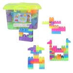 Конструктор miscellaneous 3059 Găleată cu blocuri neon Play Blox, 56 piese