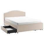 Кровать Ikea Hauga 4 cutii depozitare 160х200 (Lofallet Bej)
