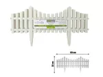 Gard decorativ pentru curte/gradina 4buc, 60X33cm, alb