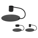 Свеча Holland 48292 Подсвечник металлический на 1 свечу D12cm, черн, ручка-дуга