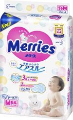 Подгузники Merries M (6-11 kg) 64 шт