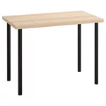 Офисный стол Ikea Linnmon/Adils 100x60 Bleached Oak/Black