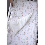 Lenjerie de pat pentru copii Veres VR 154.5.04.4 Фланель зайцы на молочном (90x110/40x60) (3ед.)