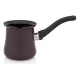 Турка для кофе Metalac 57044 Ibric emailat Bordo 0.4l, pentru 4cani