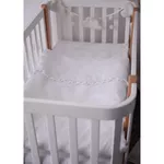 Детское постельное белье Veres 153.1.35 сатин жакард белый 90x110/40x60 (3ед.)