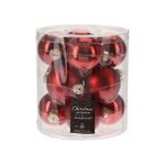Новогодний декор Promstore 35968 Набор шаров стеклянных 12x60mm, цилиндр, красные