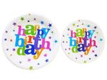 Set farfurii din  hârtie  Happy Birthday 10buc, 23cm