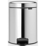 Coș de gunoi Brabantia 11 26 21 NewIcon 5L, Brilliant Steel