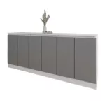 Comodă Smartex (16479) Т8 180cm Alb+Grafit