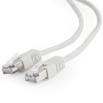 7.5m, FTP Patch Cord  Gray, PP22-7.5M, Cat.5E, Cablexpert, molded strain relief 50u