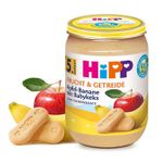Пюре HIPP яблоко-банан с печеньем (4+ мес) 190 г
