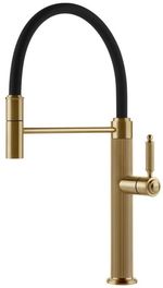 Смеситель кухонный Gessi 60634-716 Venti20 Gold Brushed PVD