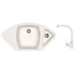 Мойка кухонная со смесителем Dr.Gans Gabi + SanDonna F 7103 alb