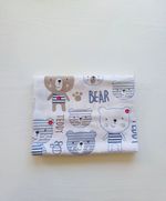Байковая пелёночка Pampy 100*80 cm Bear