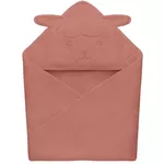 Accesoriu pentru baie Lionelo Prosop copii din muselina 80x80cm Red Coral