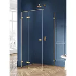 Душевая кабина New Trendy Avexa Gold brushed Rectangular R 100x100x200 Hinged EXK-1759