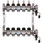 Аксессуар для систем отопления Sesta Colector inox pardoseala 10 cai cu debitmetru 1'-3/4